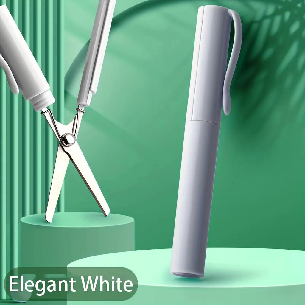 1pc Mini Portable Folding Scissors - Compact And Versatile For Students And Artists Office And Study Stationery Supplies