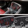 For Dodge Challenger Charger RT SXT Scat Pack Hellcat Demon Daytona 2015-20 Air Conditioning Volume Radio Button Knob Trim Ring