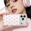 Кристальний квадратний чохол для iPhone 15/17/16 Pro Max з крапками та захистом від падінь