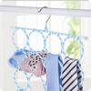 28/12 Holes Scarf Holder Foldable Tie Belt Hanger Hooks Shawl Scarves Rattan Weave Display Rack Wardrobe Space Organizer