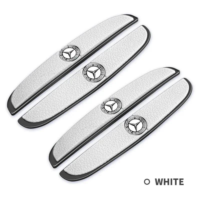 AABIG1 4Pcs Car Door Bumper Anti-collision Rubber Stickers For Mercedes Benz GLK GLA A B C E Class C180 S200 S300 W176 W246 W205 W213