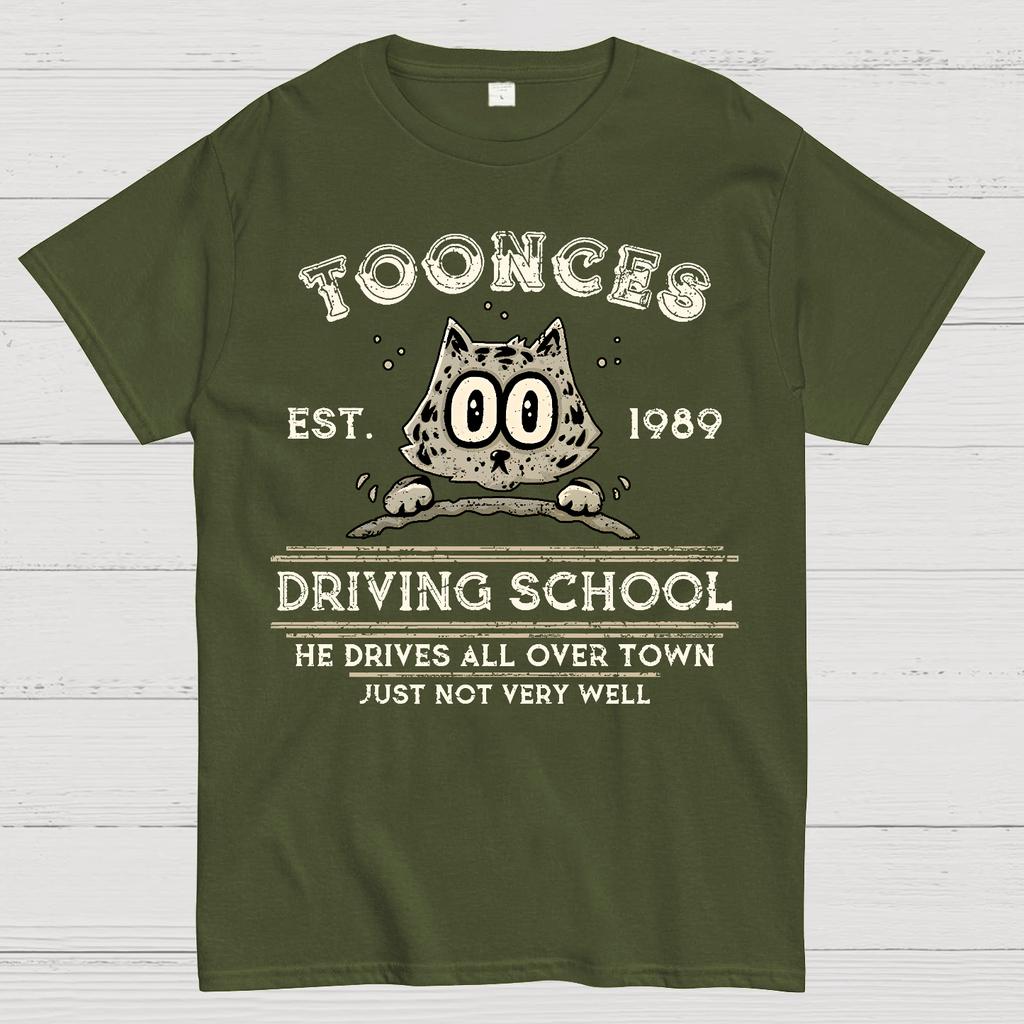 Toonces Driving School Cotton Summer Casual Cool Loose T-Shirt
