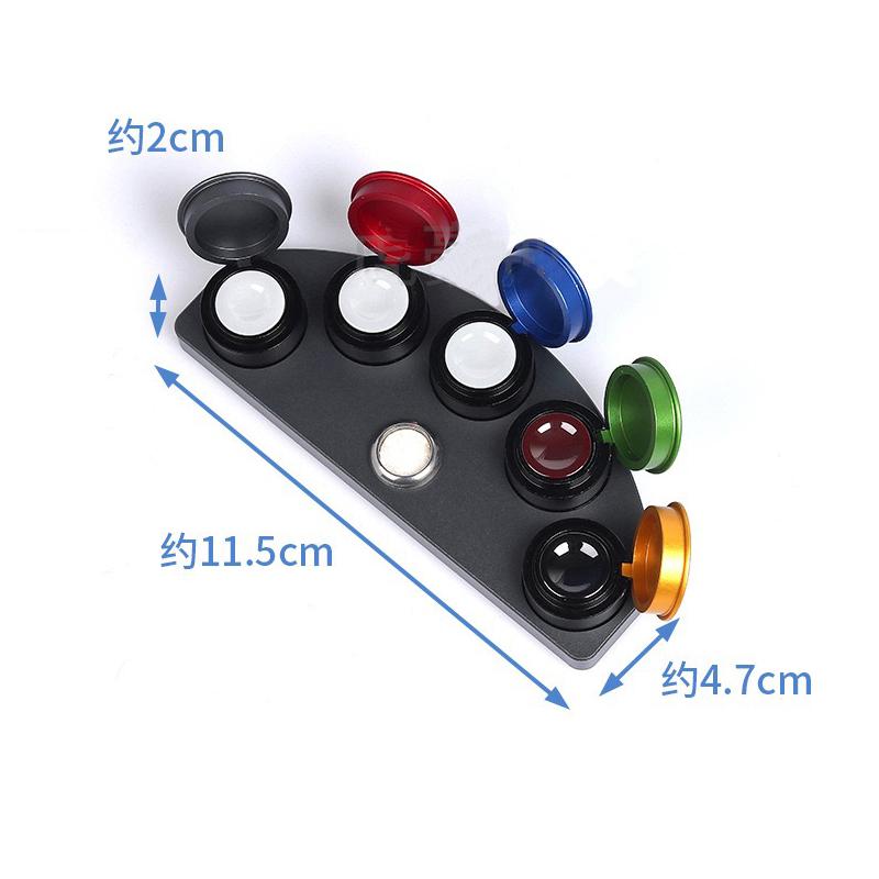 Watch Oiler Kit Alloy Five Holes Watch 4 5 Oil Dishes Oil Cup Dishes With Cover Watch Repair Tool for Watchmaker