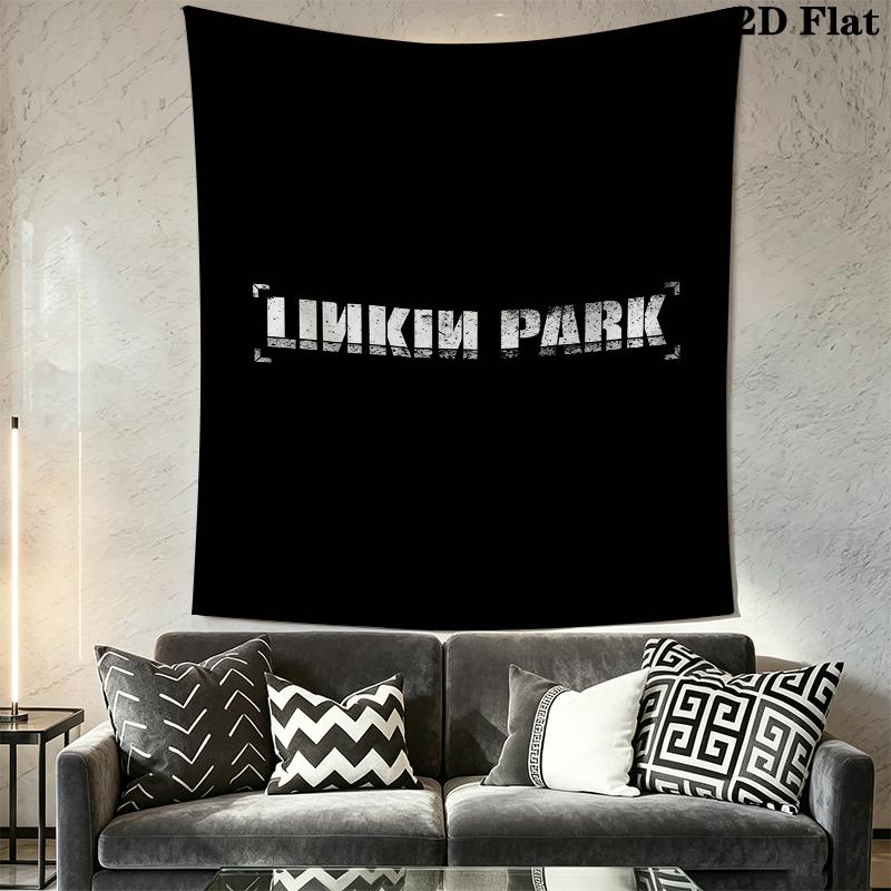 Linkin Park Wall Tapestry Aesthetic Wall Hanging Printed Fabric Blanket Decorative Tapestries for Bedroom Living Room Home Decor