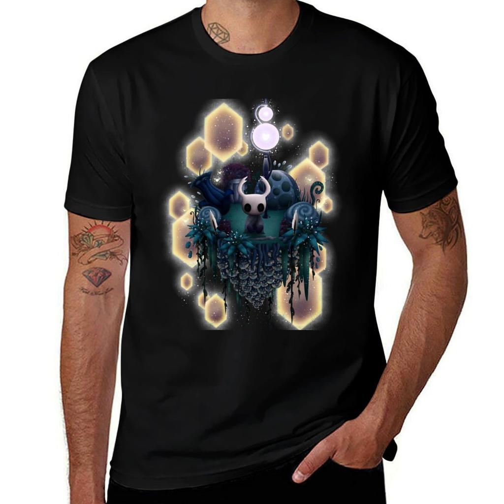 Hollow Knight Island TShirt Big Size Crew Neck TShirt