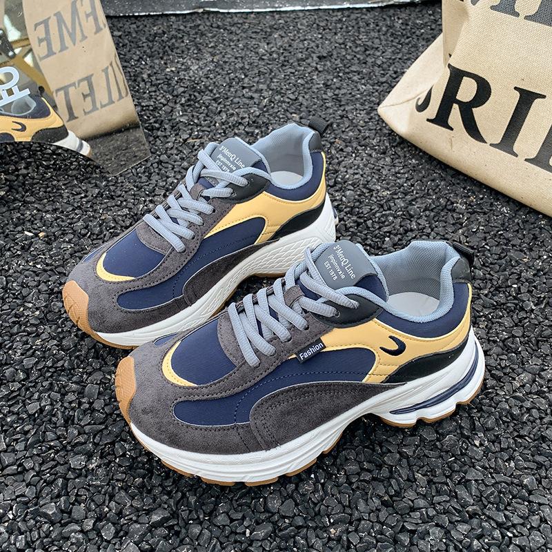 Retro German training shoes women's autumn 2025 new small inner height increase breathable lightweight casual sports shoes