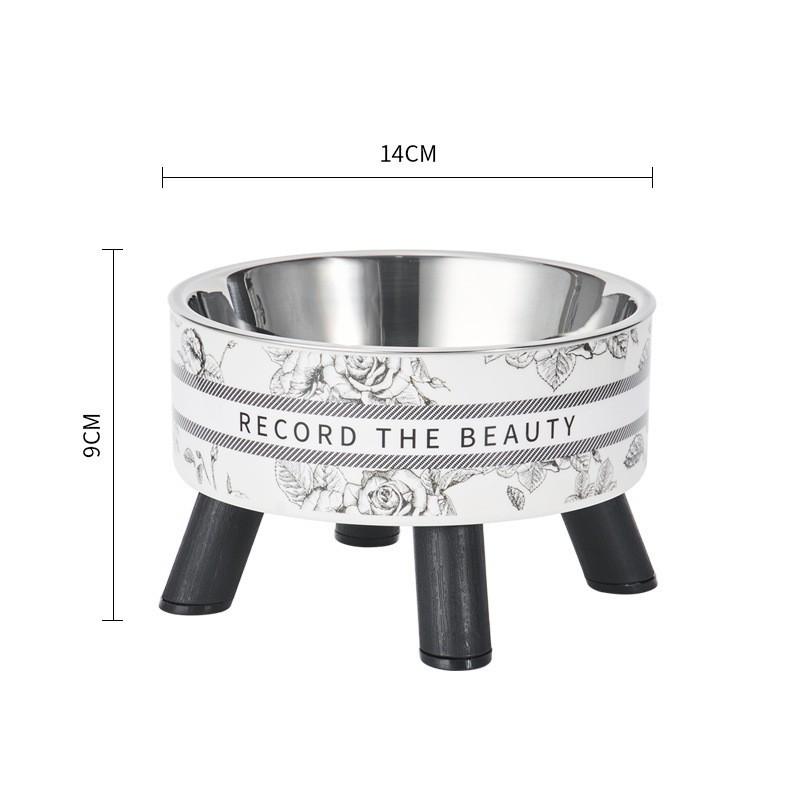 1pc pet bowl dog stainless steel rice bowl anti knock cat bowl large capacity cat and dog food utensils