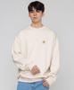 GRAVER [Unisex] Flower Dot Embroidered Sweatshirt_Cream