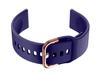Correa de Goma para Smartwatch U01 - Azul Marino/Oro Rosa - 18 mm