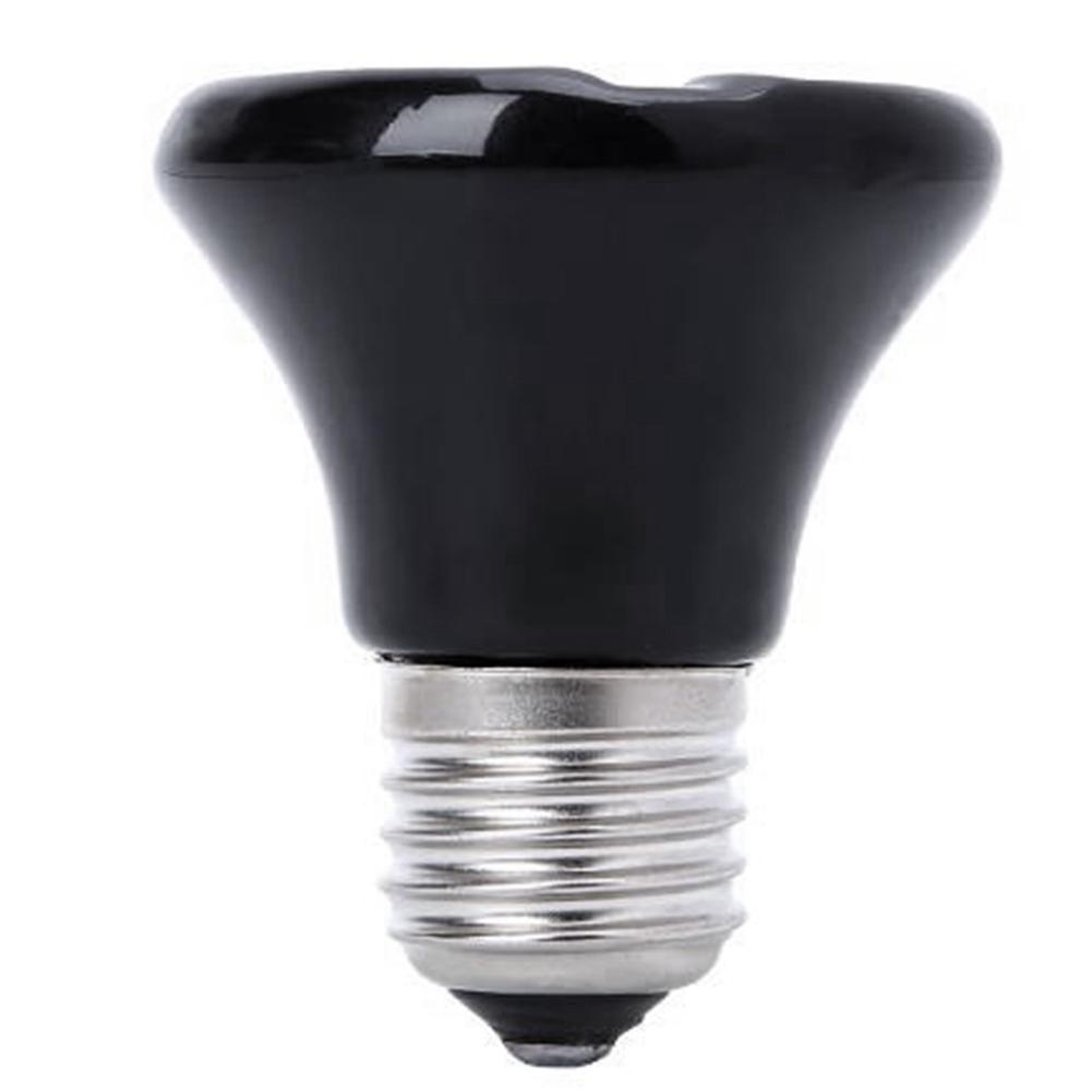 Practical-Hot E27 Pet Heating Lamp Black Infrared Emitter Heat Light Bulb Pet Brooder Reptile Lamp 220-230V