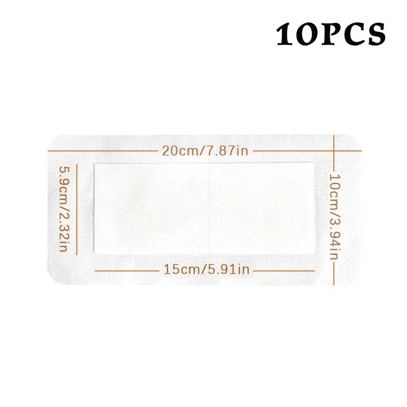 10/20Pcs Breathable Non-Woven Medical Adhesive Wound Dressing Band Aid Bandage Large Wound First Aid Tool Fixation Tape Sticker