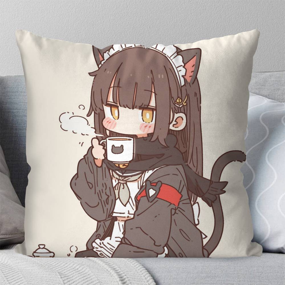 Nanase Kurumi Anime Kissenbezug Mode Quadratischer Kissenbezug Schlafzimmer Sofa Raum Ins Dekoration Freizeit