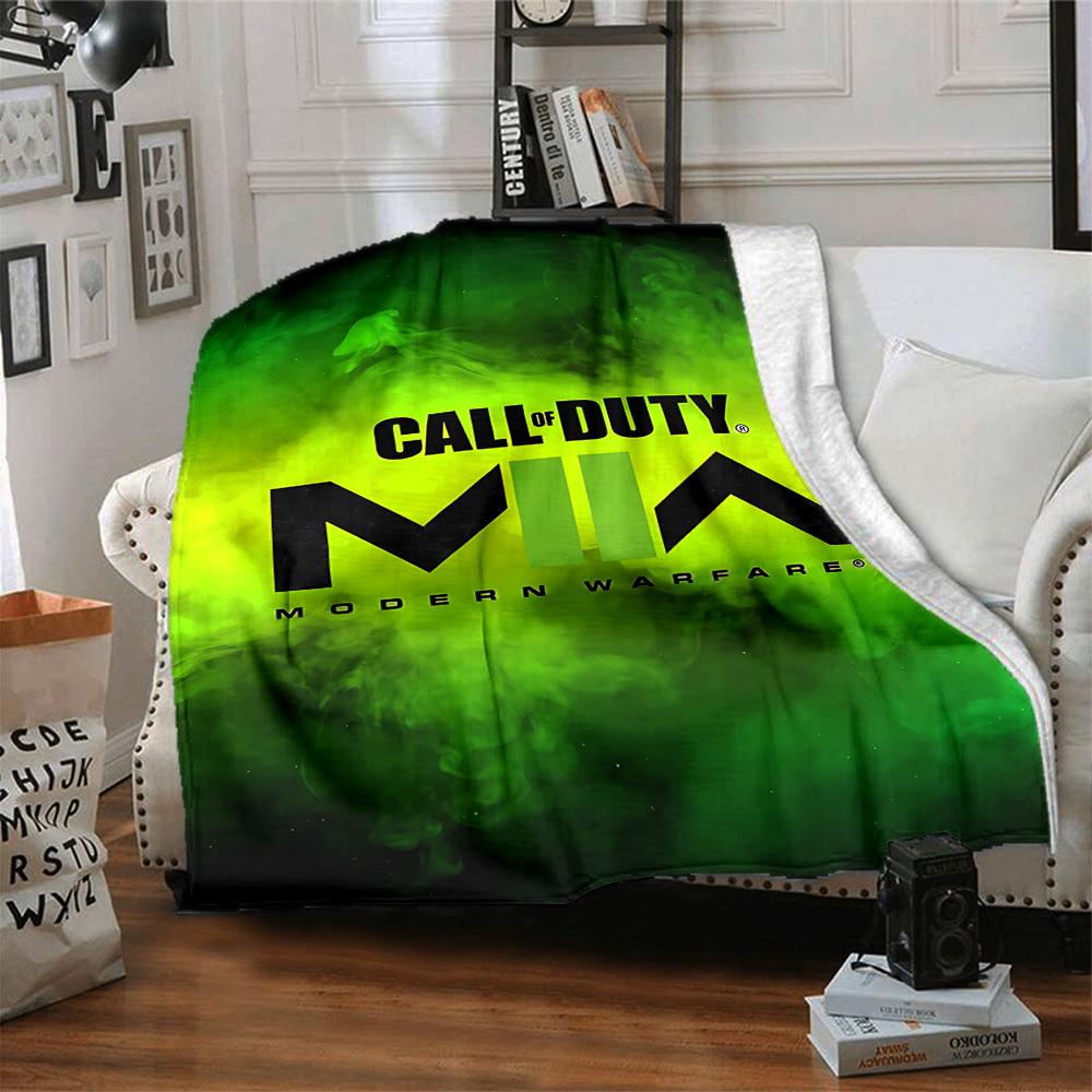 1pc Call of Duty Soft Comfortable Blanket Digital Print, All Season Multipurpose Knit Fabric Bedding, Office, Sofa Home Decor Blanket