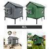 Maison pour Chat d'Extérieur Animal de Compagnie Portable Fournitures Chenil Abri Imperméable avec Surélevé