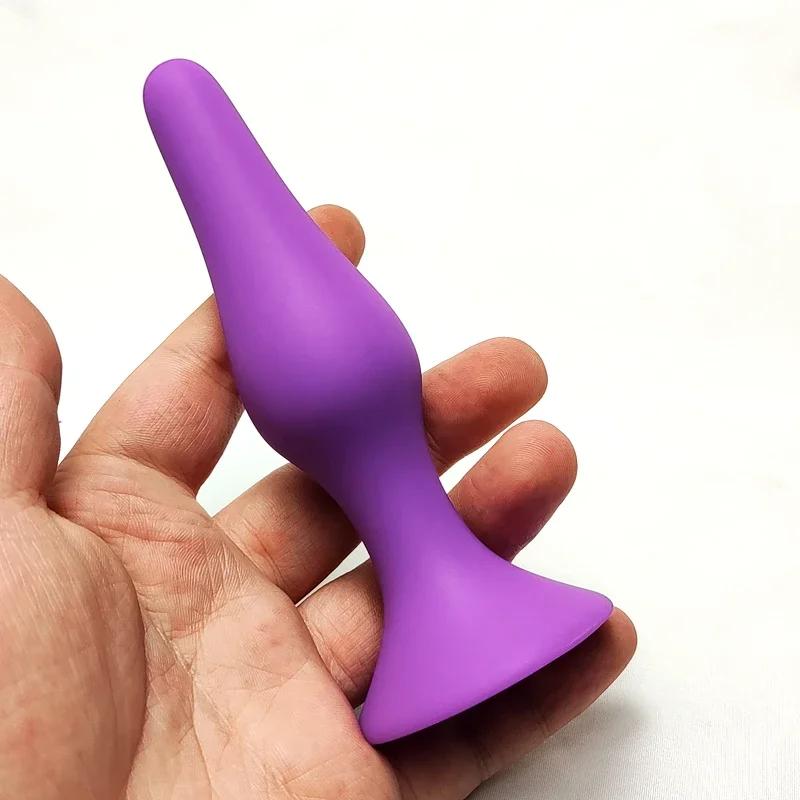 S/L/XL Silicone Anal Plug Butt Plug Anus Stimulation Prostate Massage Sex Toys for Women Men Gay Anal Dilator Sex Shop