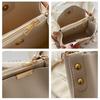 New Fashion Women's Shoulder Bag Large Capacity Ribbon Chain Bucket Bag Crossbody Bag Daily Commuting