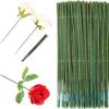 100Pcs DIY Handmade Simulation Plant Stem Green Artificial Flower Stem  Wedding Celebration