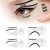 10 stuks Pro Eyeliner stencil kit wenkbrauwen sjabloon vormgeven gereedschap frames kaart oogschaduw make-up tool