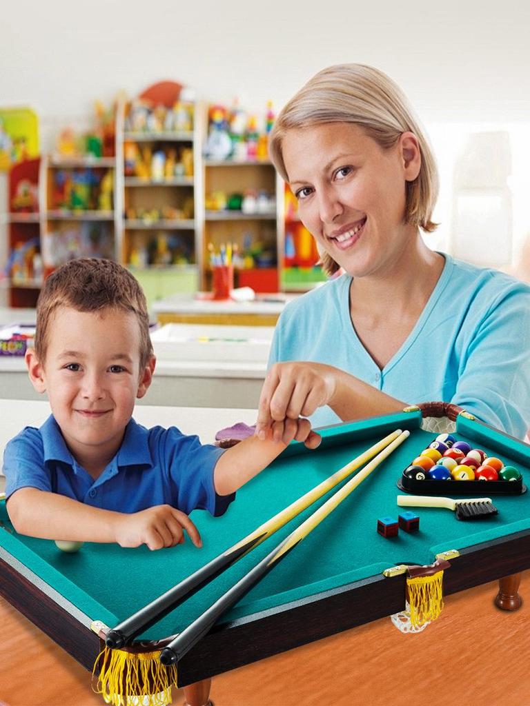 Portable Indoor Children's Pool Table - Parent-Child Educational Fun Game for Home Use
