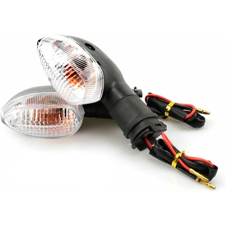 2PCS Motorcycle Turn Signal Light Indicator Lamp Compatible With YAMAHA YZF R1 R6 R125 R25 R3 FZ-6N XJ6 Front Back Blinker Blub Universal(Yellow)