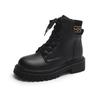 Women’s Winter Boots Casual Short Boots Girl Booties Black Warm Ankle Boots with Fur Plus Size