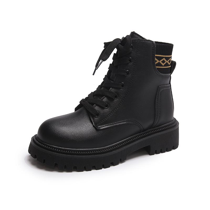 Women’s Winter Boots Casual Short Boots Girl Booties Black Warm Ankle Boots with Fur Plus Size
