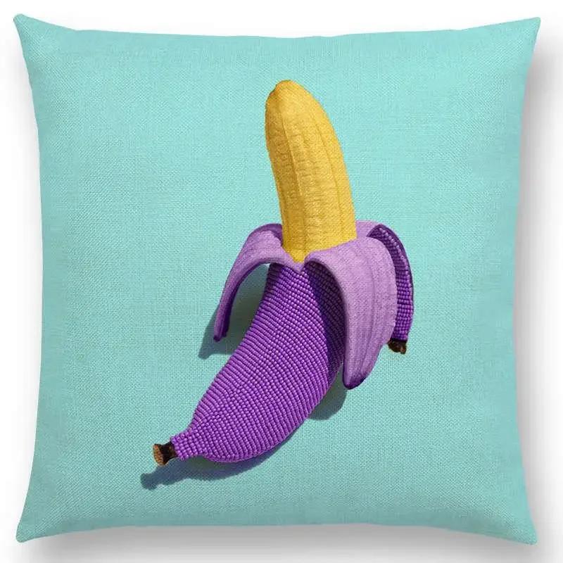 Różowy Sen Kolorowa Fantazja Seksowny Wystrój Poszewka na Poduszkę Sofa Rzutowa Wieloryb Flaming Kot Hamburger Pączek Poszewka na Poduszkę