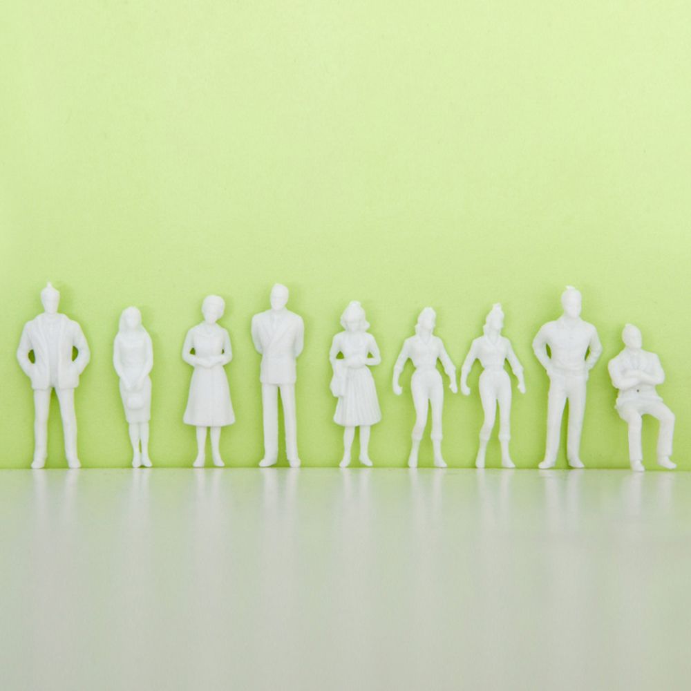 Human Scale Hnadmade White Miniature Figures Architectural Models People Figures Scale Model