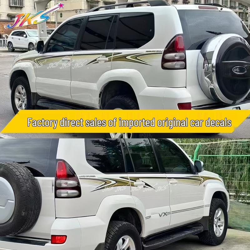 Toyota Prado Body Stripes, 2003-2009 Decals for Car Waist Decoration