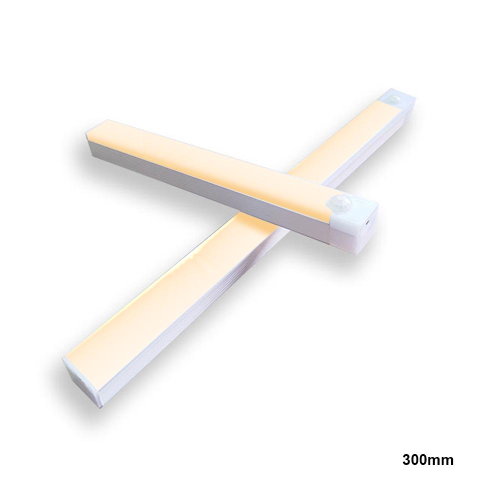 

Датчик движения, ночник, перезаряжаемый светодиодный светильник с регулируемой яркостью, портативный наклеенный светильник для внутреннего освещения 300mm теплый белый