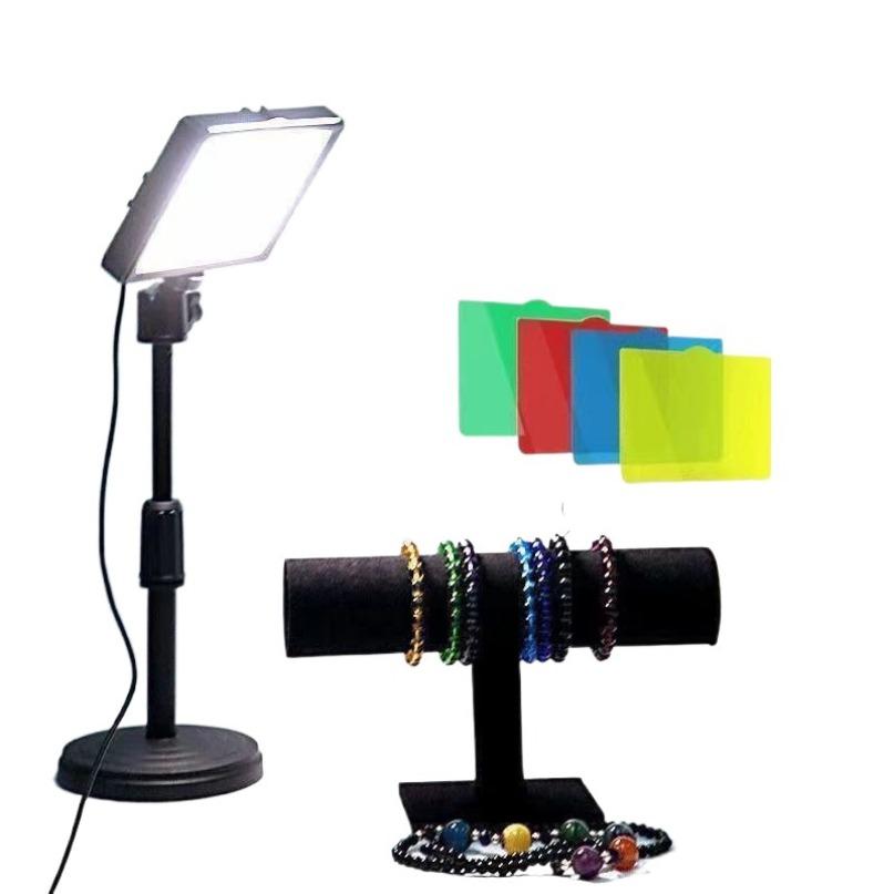 Mini Vlog LED Live Broadcast  Fill Light Selfie Fill Lamps  Photography Professional Small Desk Lighting Spotlight 4 ColorComes