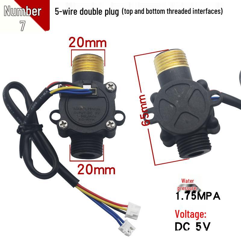 Wall-Mounted Natural Gas Water Heater Inlet Valve Flow Sensor