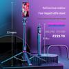 P225 Bluetooth Aluminium Selfie-Stick Stativ mit 2,2m Verlängerung, Fülllicht & Fernbedienung für Handy/Kamera.