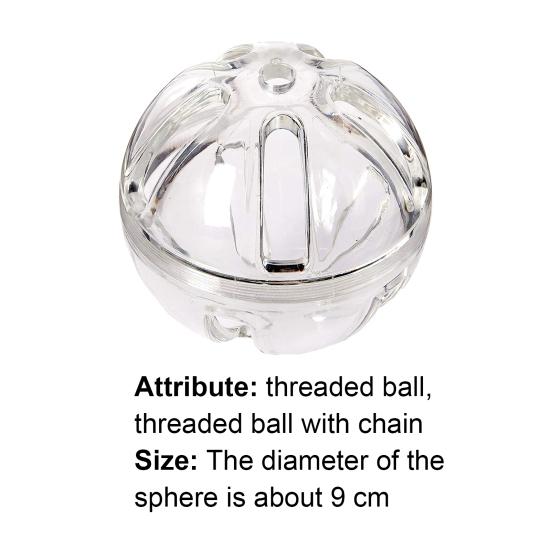 Creative Foraging Hanging Bell Ball Feeding Chew Toy for Pet Parrots Birds