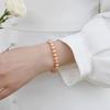 SL30-7 Natural Baroque Pearl Powder Purple Champagne Powder 925 Sterling Silver Simple Style Exquisite Daily Versatile Hand