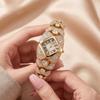 Diamantbesetztes Leichtluxus Nischenarmband Quarzuhr, Uhr