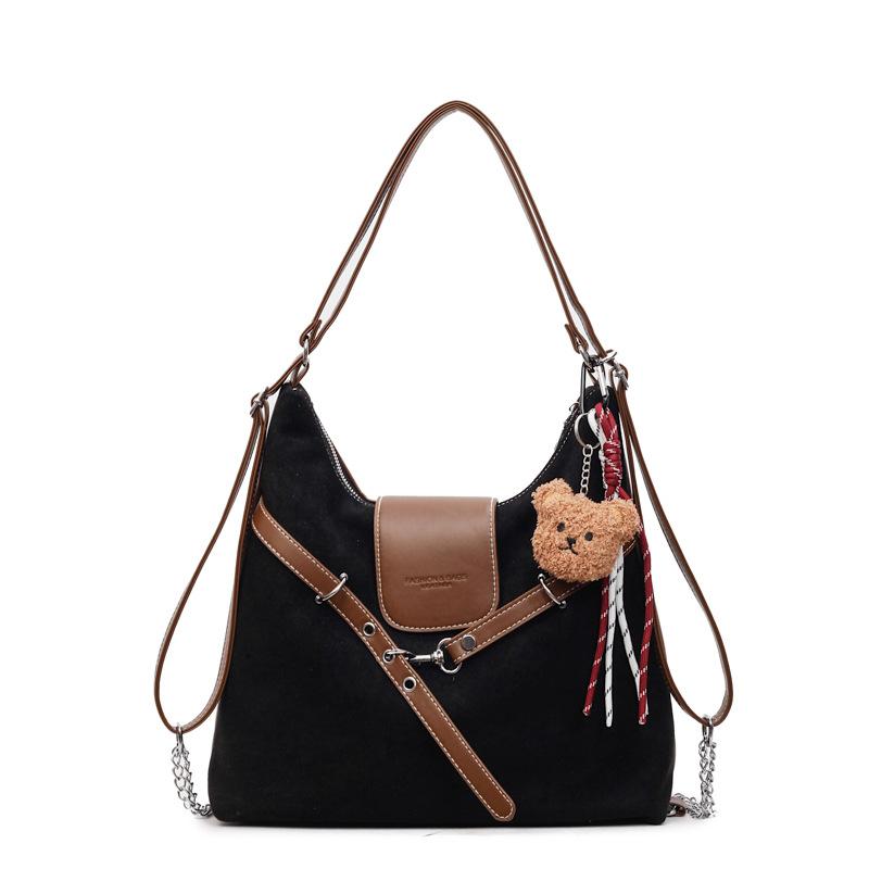 

Fashion and foreign style large-capacity women s backpack 2025 autumn new shoulder messenger bag going out commuting shoulder bag No pendant