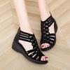 Fashion New Roman Sandals for Women 2025 Summer New Soft Sole Outer Wear Women's Wedge Shoes Fashion Casual Designer Shoes for Women