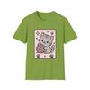 Unisex Softstyle Playful Kitten and Yarn T-Shirt | Whimsical Cat Lover