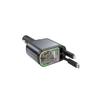 Starry Sky Multi-Function Car Charger: Dual Retractable Cables & Projector Light.