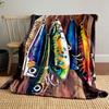 Fishing Lures Print Blanket bedroom Blanket for Livingroom Couch lunch break Soft throw for Friend's festival Gift