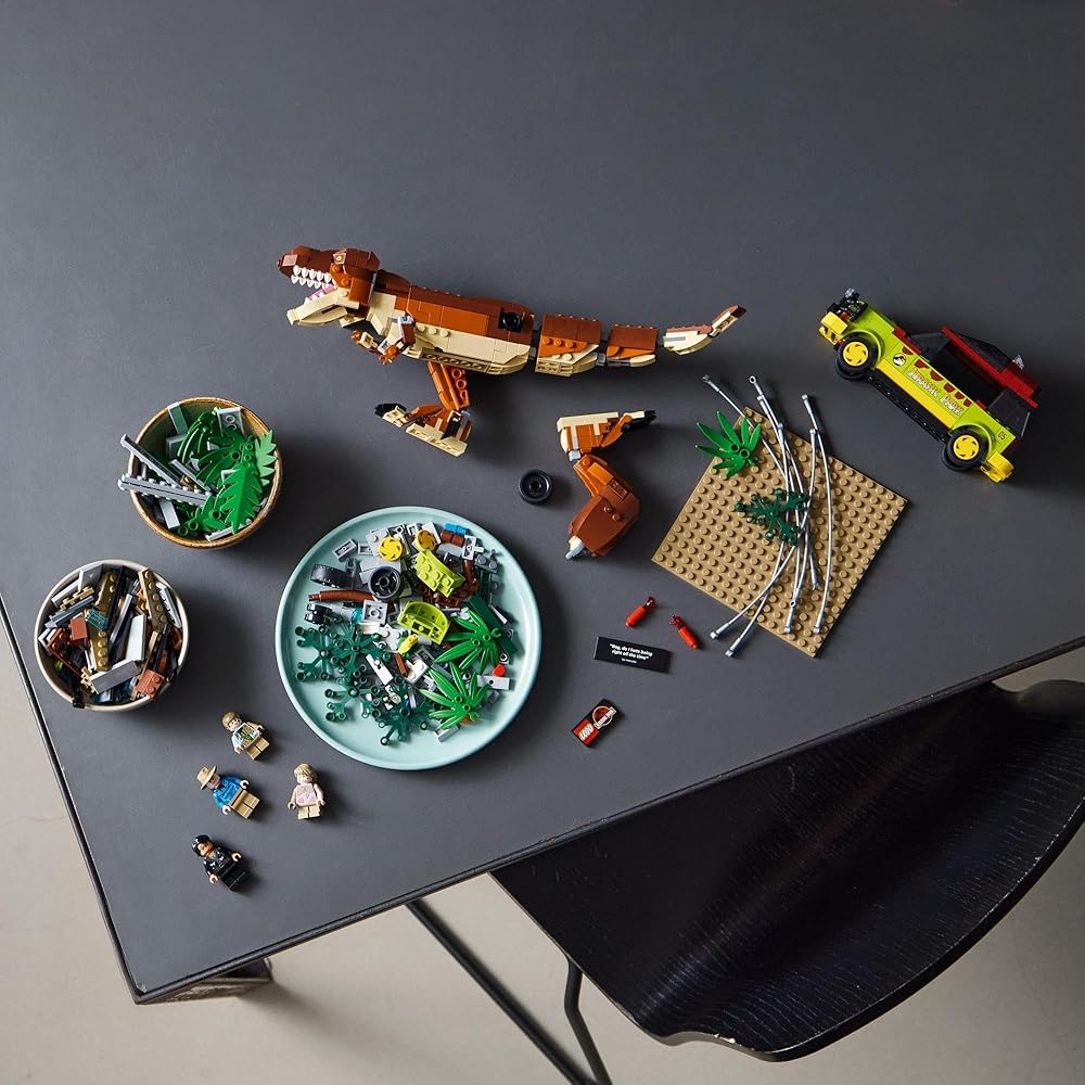 LEGO Jurassic World T-Rex Rampage Building Set 76956 Dinosaur Toy for Kids and Adults