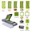Multi-functional Vegetable Chopper 12-in-1 Shredder Manual Shredder Drain Basket Kitchen Tool Silk Scrubber Kitchen Accessories