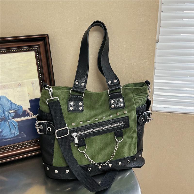 Women's Large Capacity Single-shoulder Crossbody Bag with Stylish Zipper Handbag Tote Bag