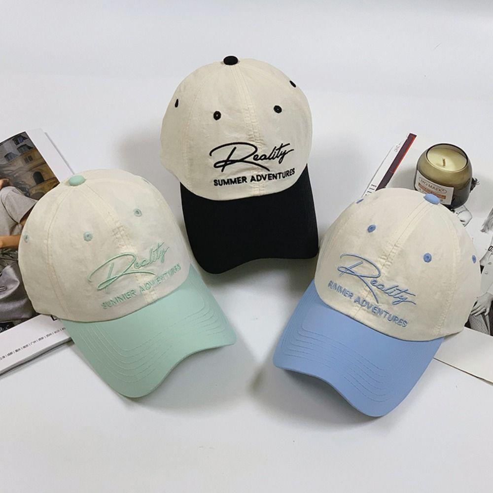 Quick Drying Letter Baseball Hat Embroidered Sun Hat Embroidery Baseball Cap  Cycling