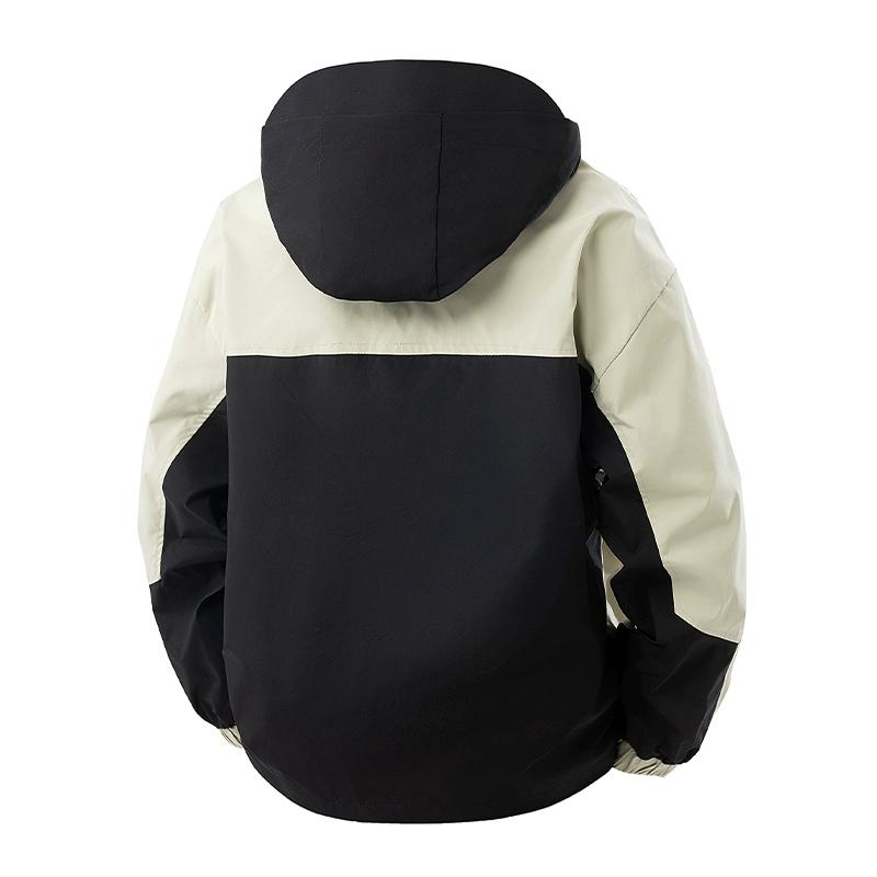 Men's Lightweight Jacket Fleece Lined Detachable Hooded Waterproof Jackets Winter Hiking Windbreaker