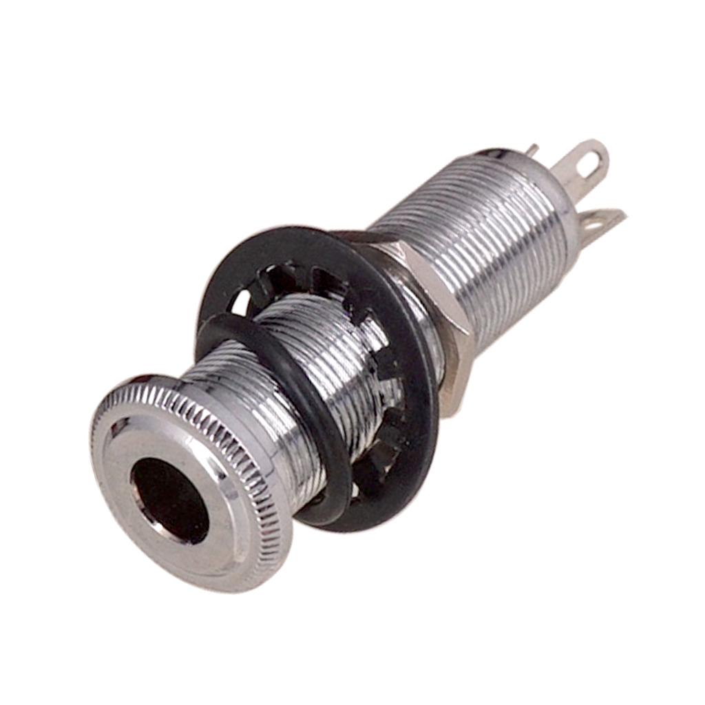Classy-6.35Mm Brass Threaded Cylinder Bass Guitar Jack Pickup Output Input Plug Socket Electric Guitar Accessories