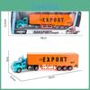 Double Decker Trailer Container Truck Engineering Vehicle Model Children Toy For Boys