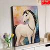 Kit Pittura Perle 3D Design Cavallo Senza Cornice DIY Bead Art Tela Artigianato Fatto a Mano per Arredo Parete Camera da Letto