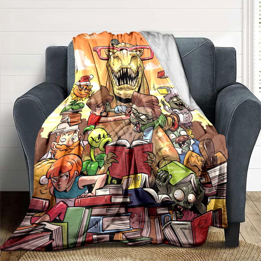 Plants Vs. Zombies Blanket Ultra-Soft Perfect for Sofa Couch Bedding for All Seasons Warmthful Decor Gifts For Family Or Friends